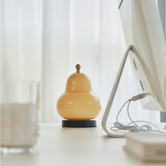 Cream Pear Shape Portable Night Light