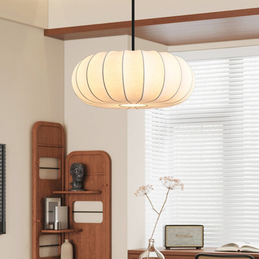 Japanese Zen Silk Pumpkin Pendant Lamp