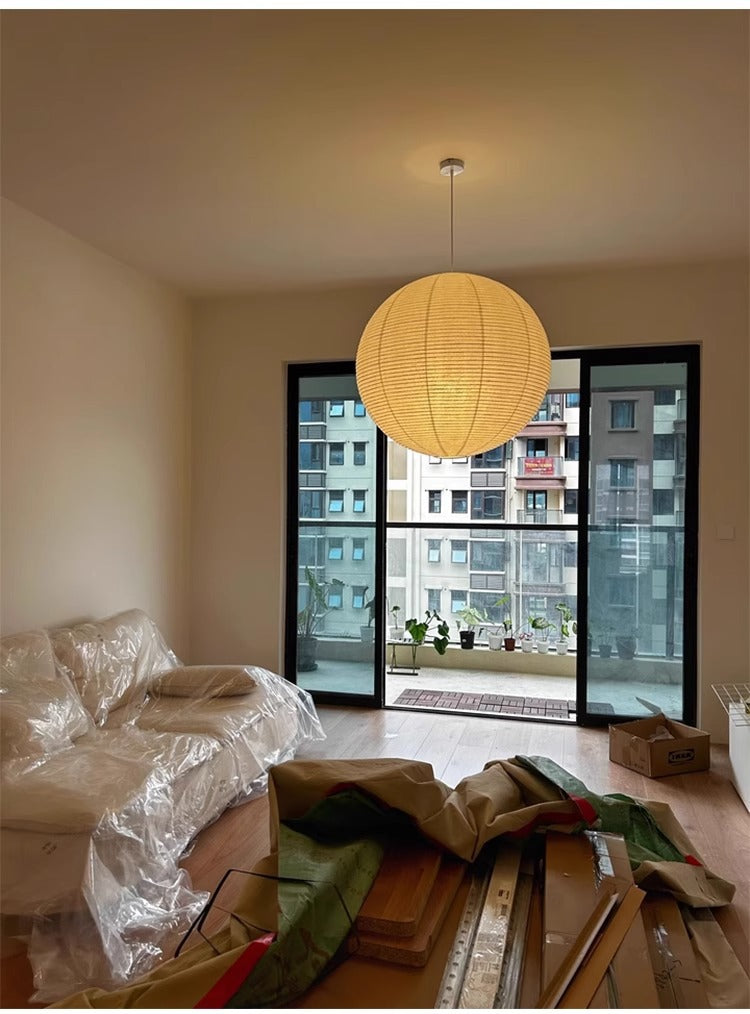 Wabi Sabi Rice Paper Lantern Pendant