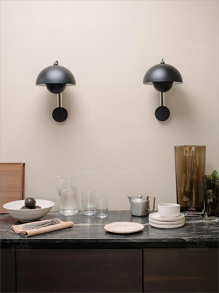 Elegant Bud Shape Bedside Wall Light