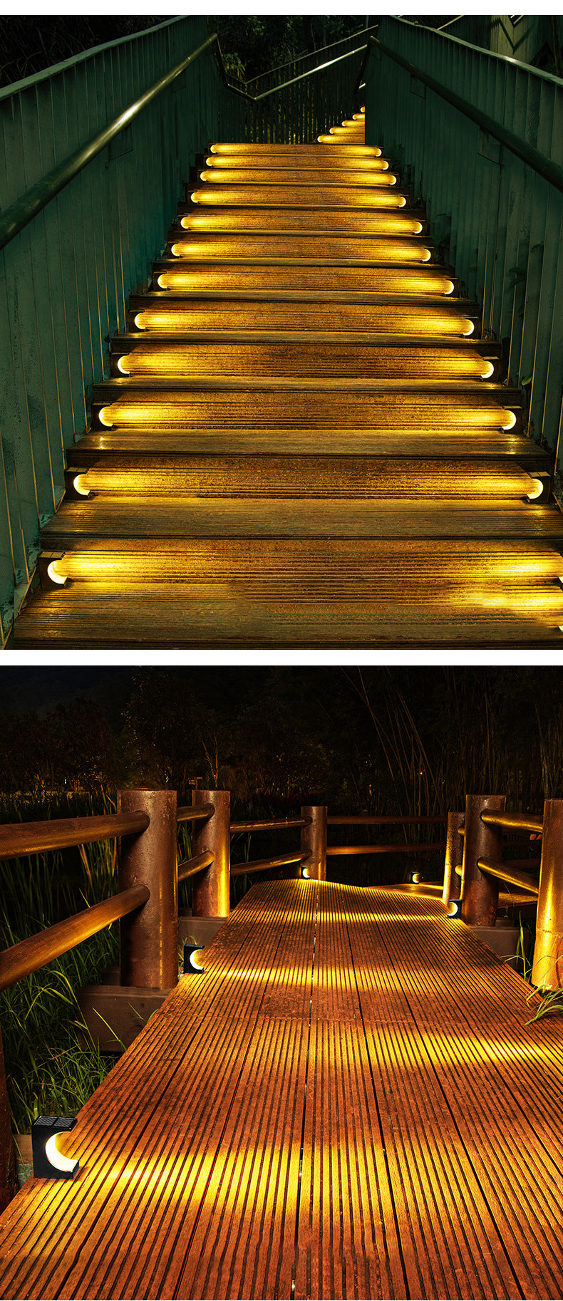 Solar Powered Waterproof Outdoor Step Light