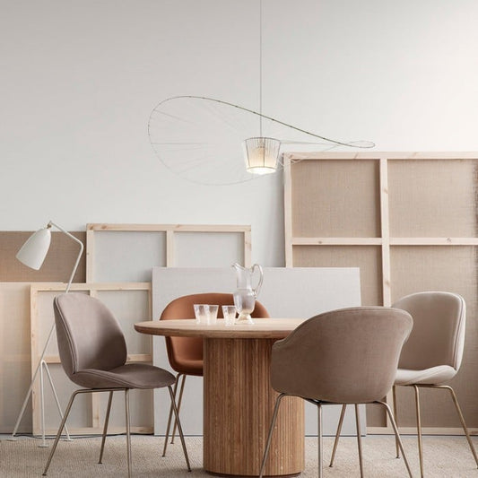 Industrial Design Straw Hat Pendant Lamp HL112