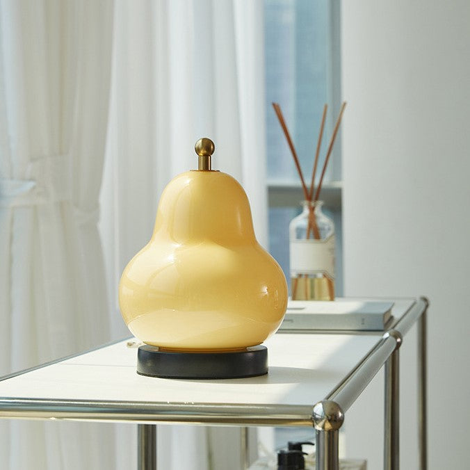 Cream Pear Shape Portable Night Light