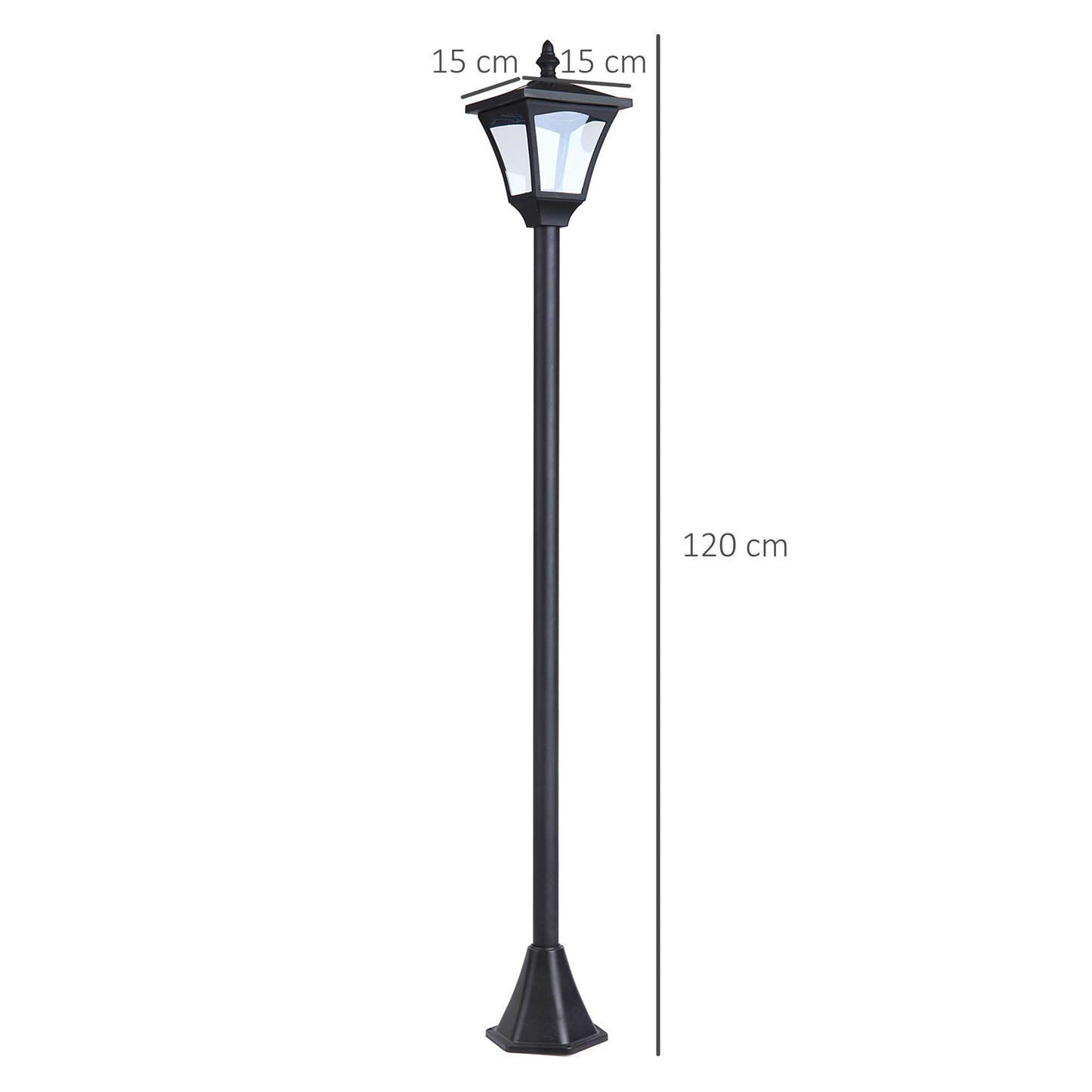 Solar Garden Path Light with Dusk Sensor