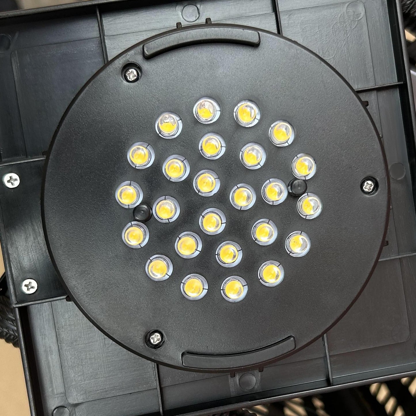 Solar Rattan Outdoor Lantern with Dusk Sensor