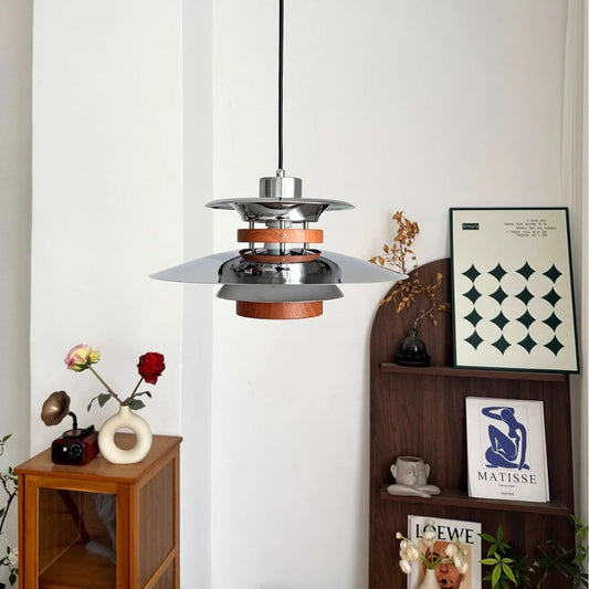 Vintage Bauhaus Swing Arm Pendant Lamp