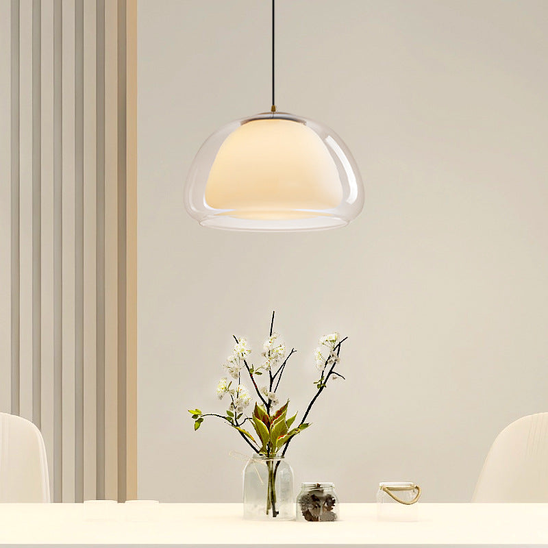 Modern Jelly Glass Bedside Pendant Lamp