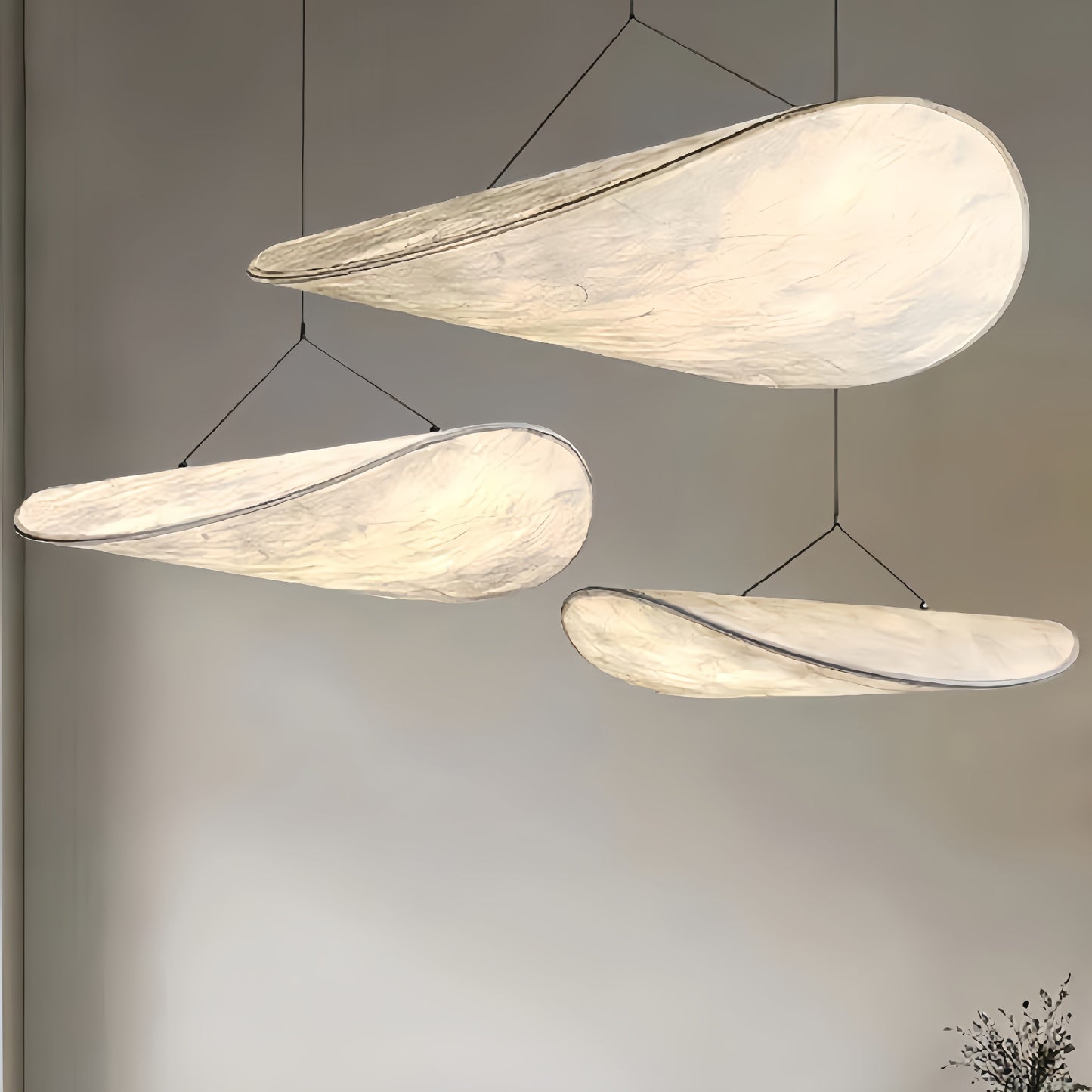 Retro Wabi Sabi Silk Pendant Lamp