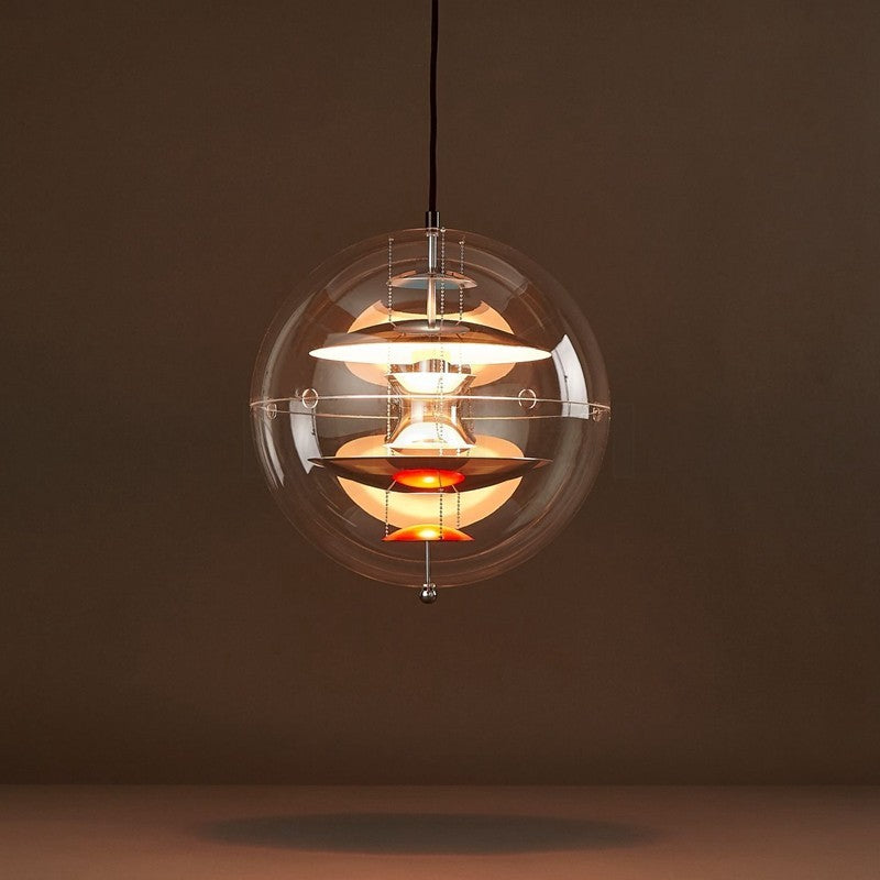 Modern Spherical Planet Atmosphere Pendant Lamp