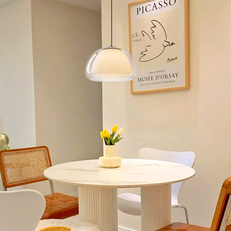 Modern Jelly Glass Bedside Pendant Lamp
