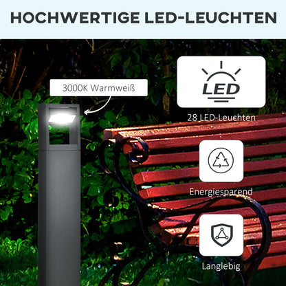 Outdoor LED Bollard Light with Adjustable Beam Angle