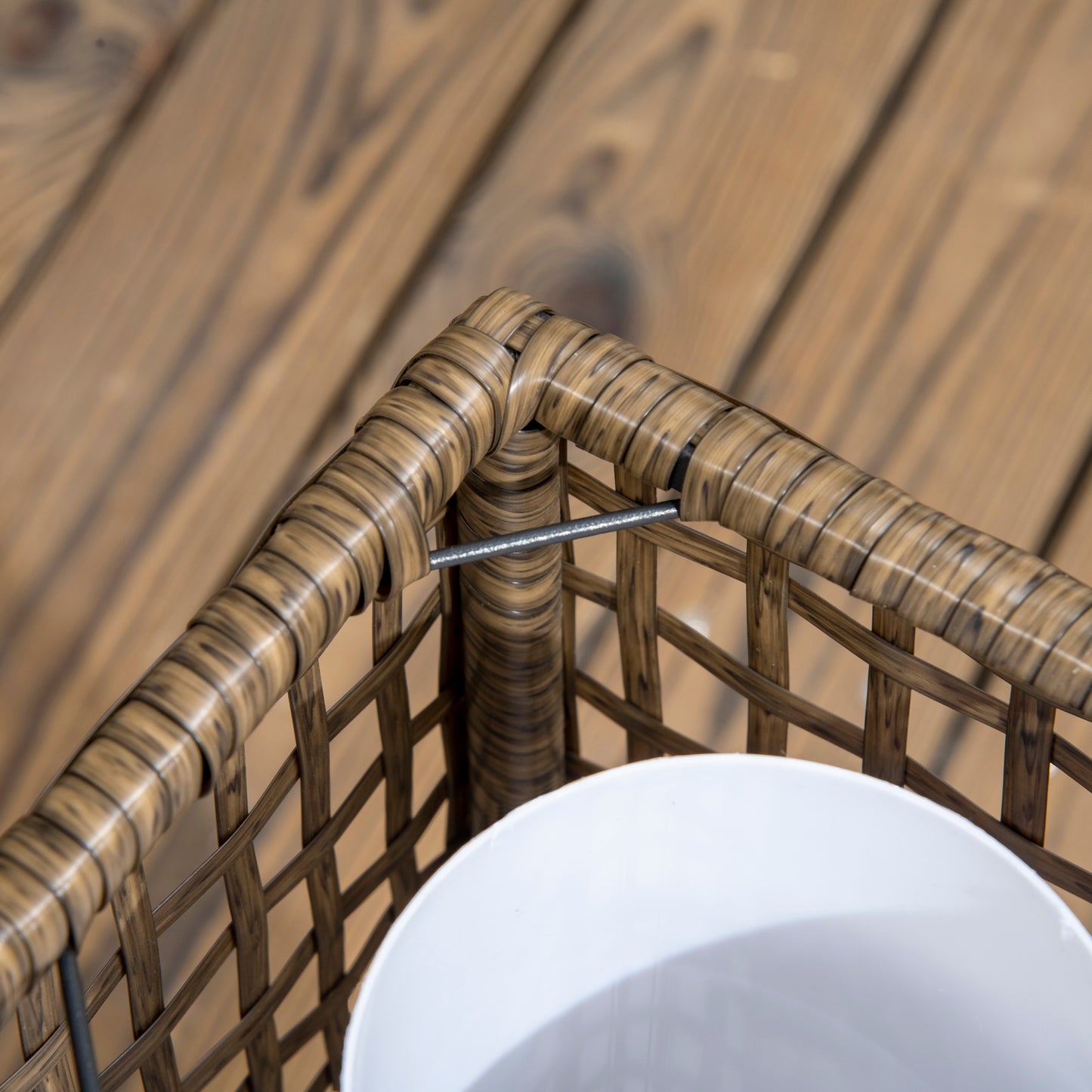 Solar Rattan Outdoor Lantern for Garden & Patio