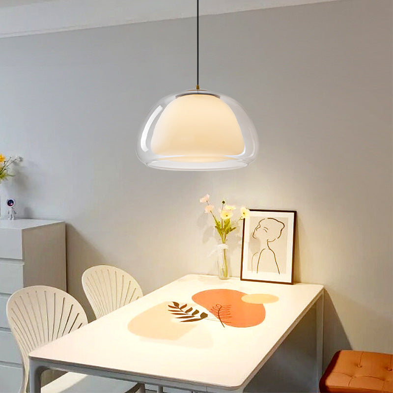 Modern Jelly Glass Bedside Pendant Lamp