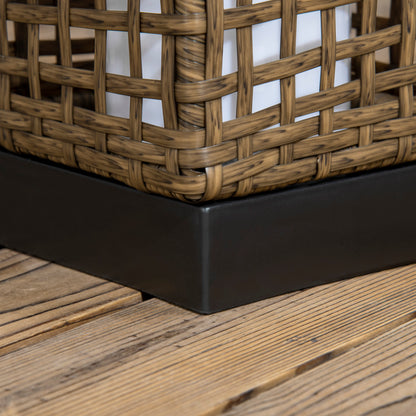 Solar Rattan Outdoor Lantern for Garden & Patio