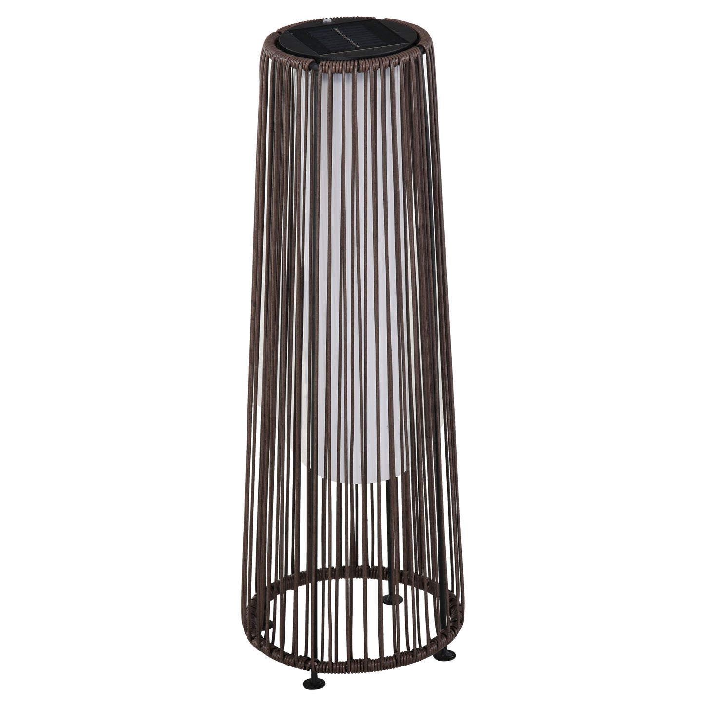 Solar Rattan Outdoor Lantern Light