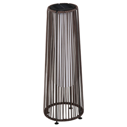 Solar Rattan Outdoor Lantern Light