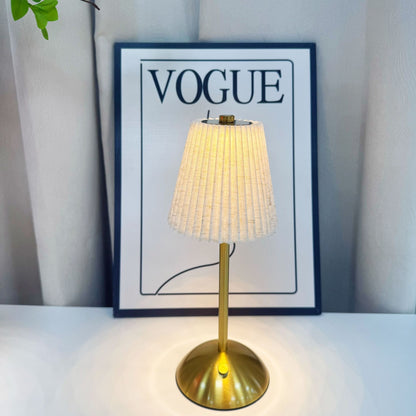 Small Louvre Fabric Table Lamp