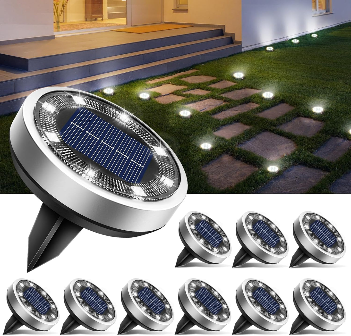 Compact Solar In-Ground Pathway Light