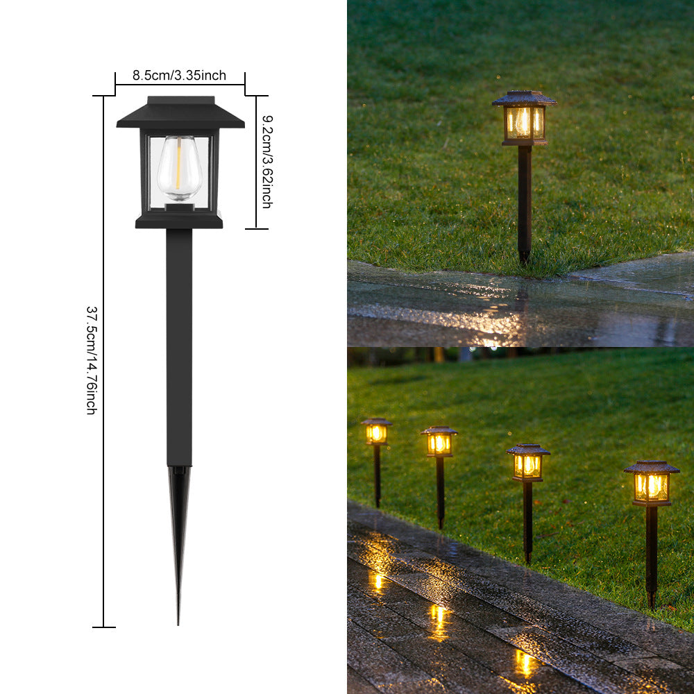 Vintage LED Solar Garden Stake Light