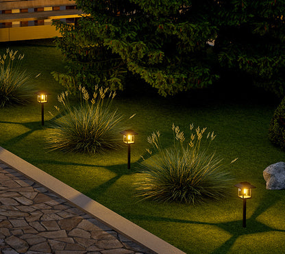 Vintage LED Solar Garden Stake Light
