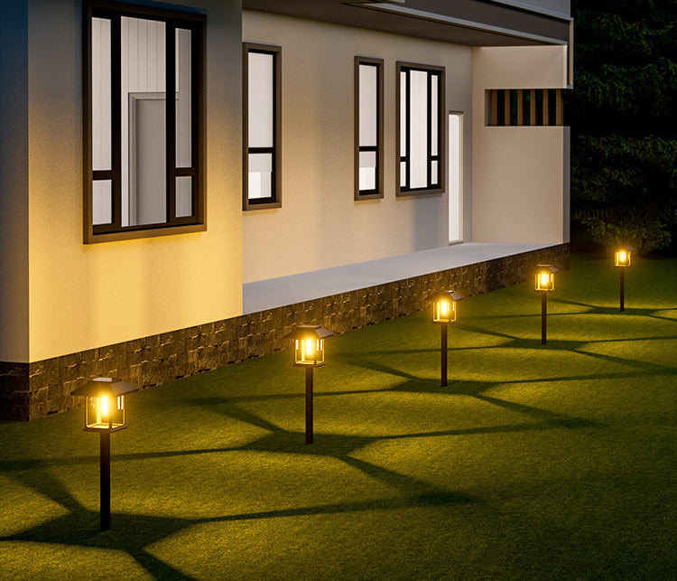 Vintage LED Solar Garden Stake Light