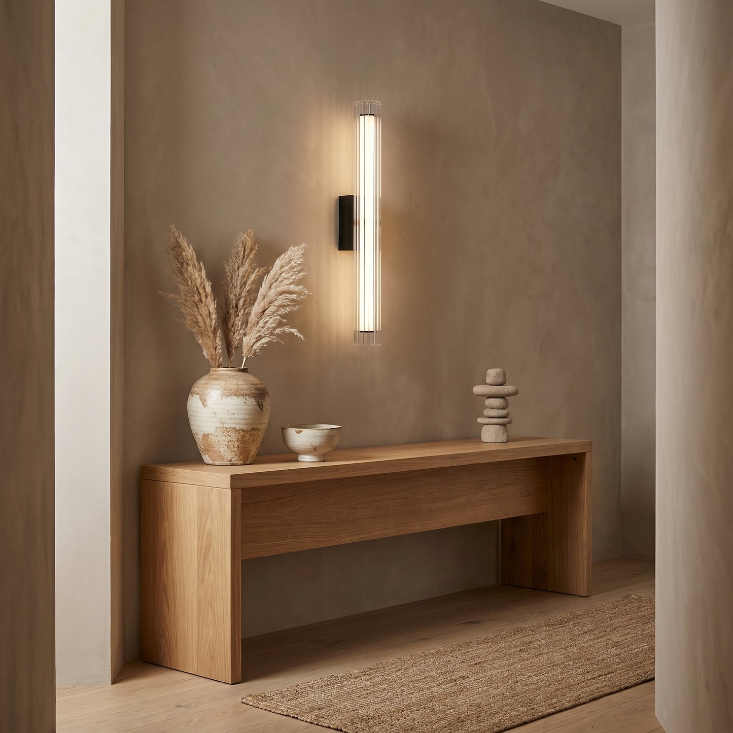 Minimalist Glass Bedside Wall Light