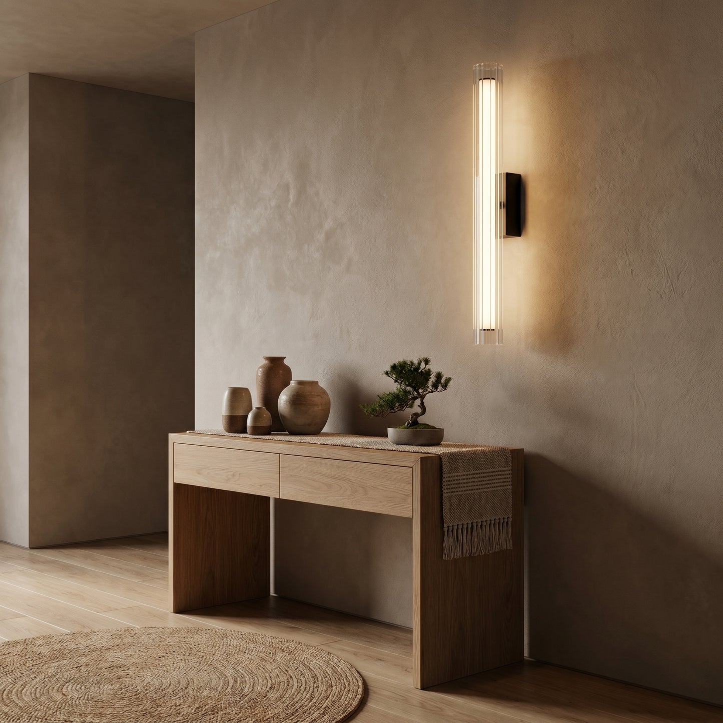 Minimalist Glass Bedside Wall Light