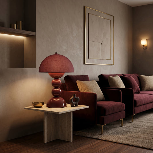 Elegant Bud Shape Fabric Atmosphere Lamp