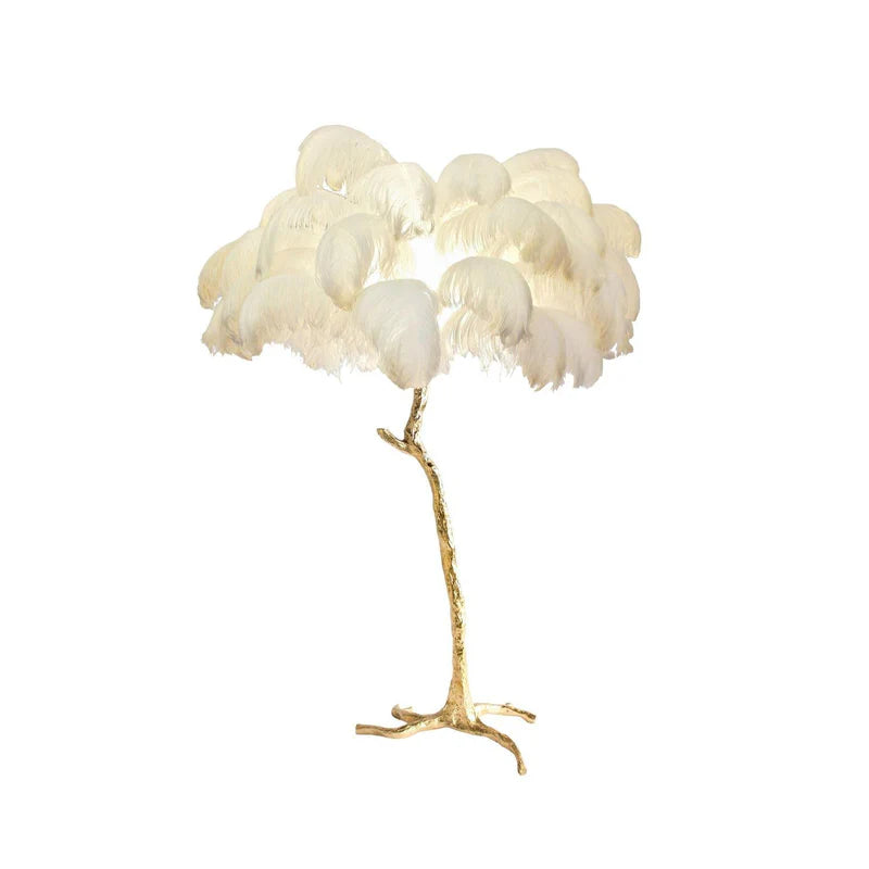 Ostrich Feather Floor Light
