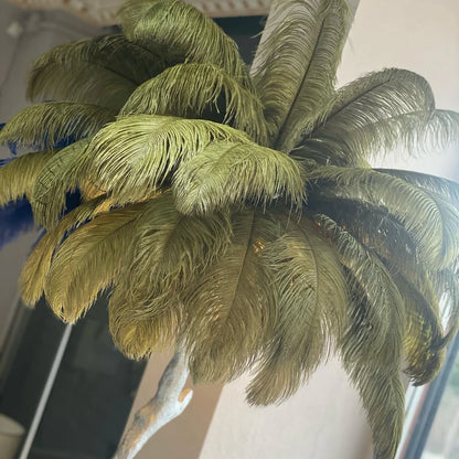 Ostrich Feather Floor Light