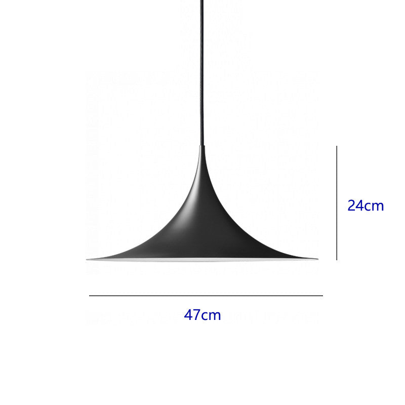 Minimalist Semi Trumpet Dining Pendant Lamp