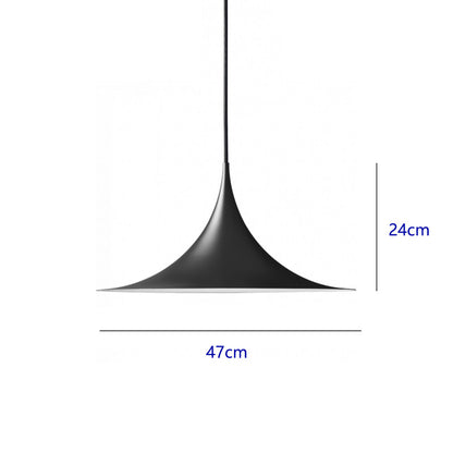 Minimalist Semi Trumpet Dining Pendant Lamp