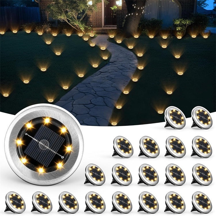 Compact Solar In-Ground Pathway Light