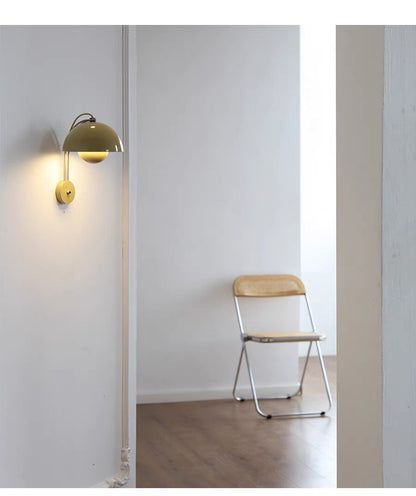 Elegant Bud Shape Bedside Wall Light