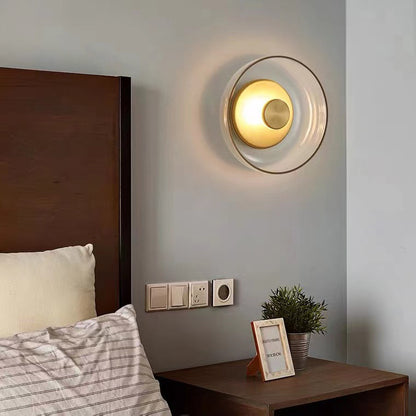Modern Glass Bedside Wall Light
