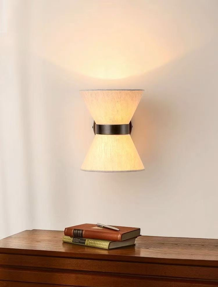 Minimalist Wabi Sabi Fabric Wall Light