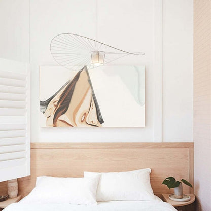 Industrial Design Straw Hat Pendant Lamp HL112