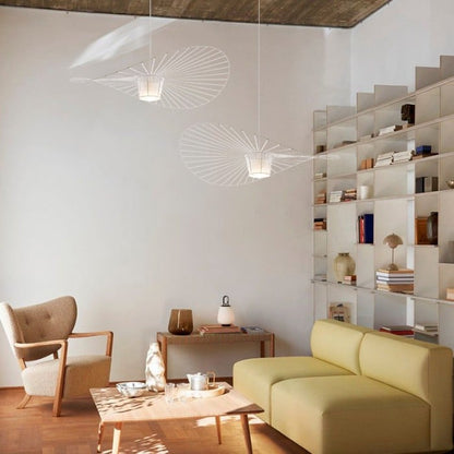 Industrial Design Straw Hat Pendant Lamp HL112