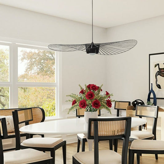 Industrial Design Straw Hat Pendant Lamp HL112