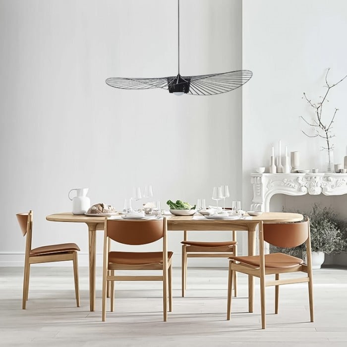 Industrial Design Straw Hat Pendant Lamp HL112