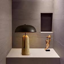 Travertine Mushroom Portable Bedside Night Light